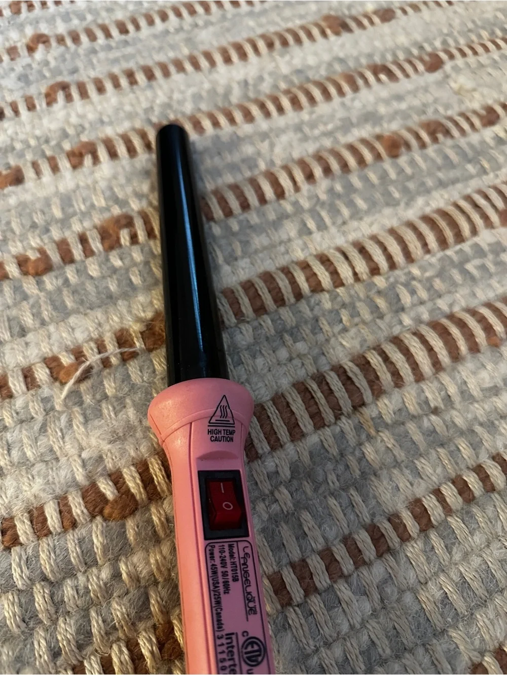 Le Angelique Ceramic Clipless Curling Iron
